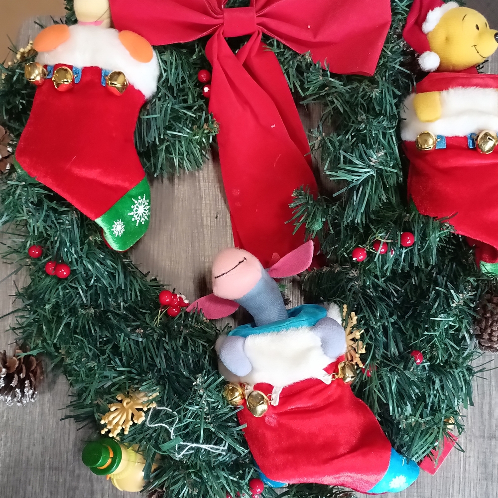 Christmas Winnie The Pooh Wreath
